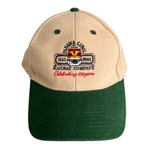 Vintage Panama Canal Railway Company Baseball Cap Galapago Strapback